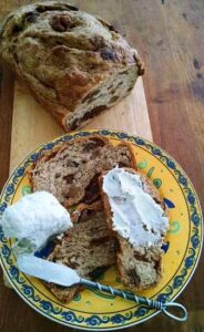 Fig and Walnut Bread with Gorgonzola Butter Image